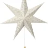 Intratuin kerstster wit / goud D 60 H 19 cm