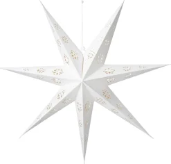 Intratuin kerstster wit met verlichting D 60 H 10 cm