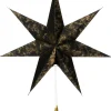 Intratuin kerstster zwart / goud D 60 H 19 cm