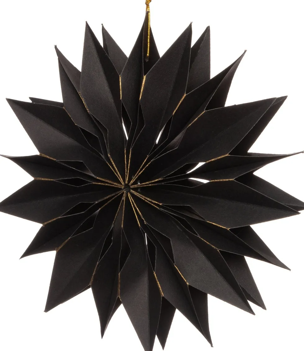 Intratuin kerstster zwart 20 x 3 x 20 cm