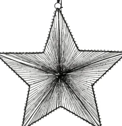 Intratuin kerstster zwart 40 x 5,7 x 38 cm
