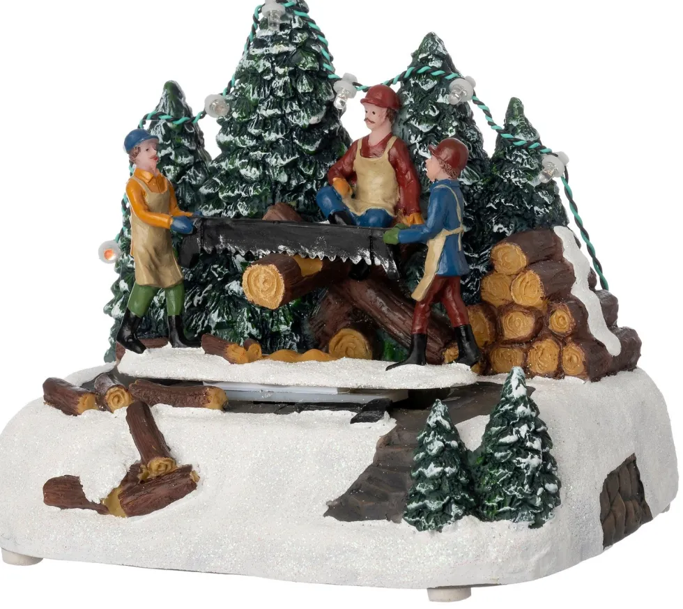 Intratuin kersttafereel boom zagen 16,5 x 14,5 x 20 cm