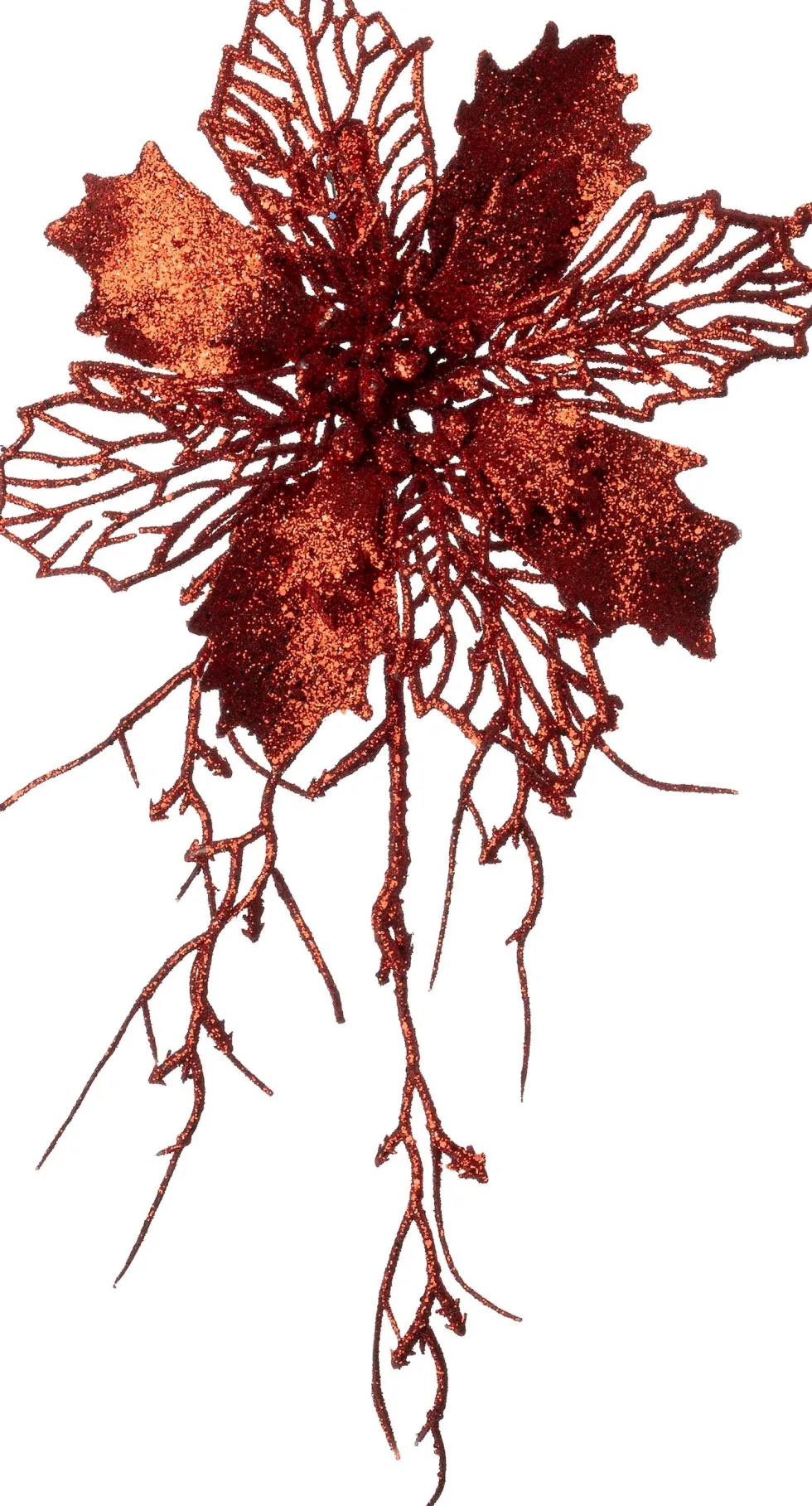 Intratuin kersttak Belle bloem rood 25 cm