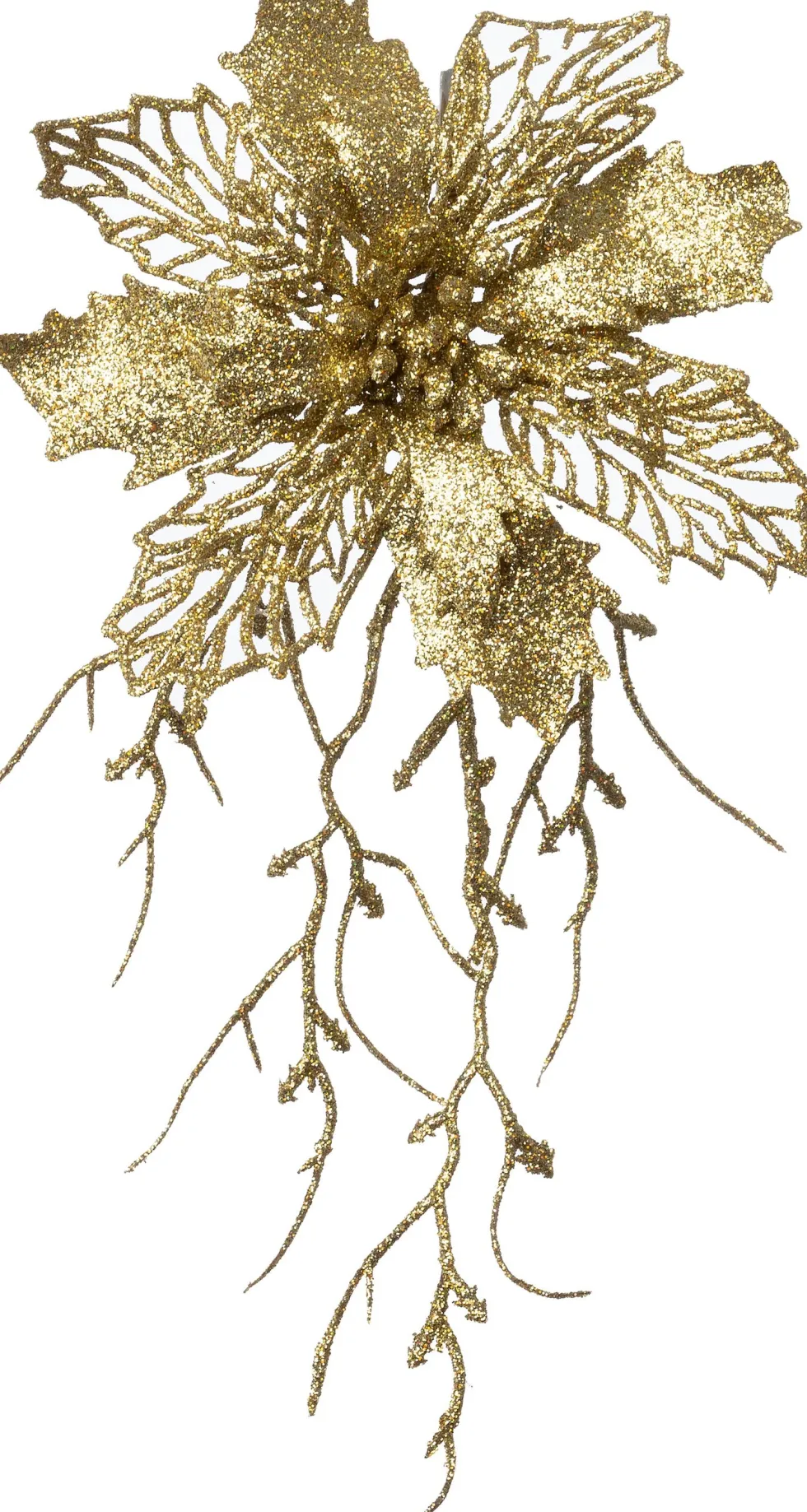 Intratuin kersttak Belle bloem goud 25 cm