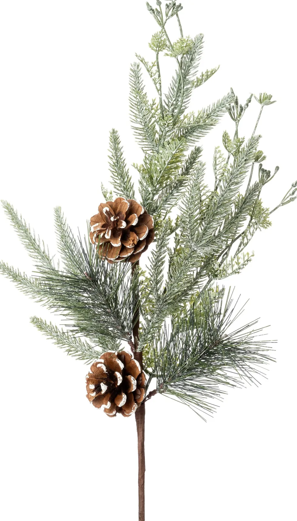 Intratuin kersttak den besneeuwd met dennenappels 60 cm
