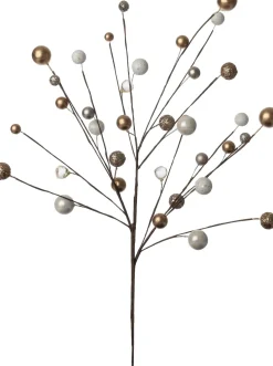 Intratuin kersttak Elin bal wit / goud 60 cm