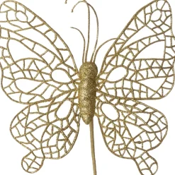 Intratuin kersttak Farfalla vlinder goud 26 cm