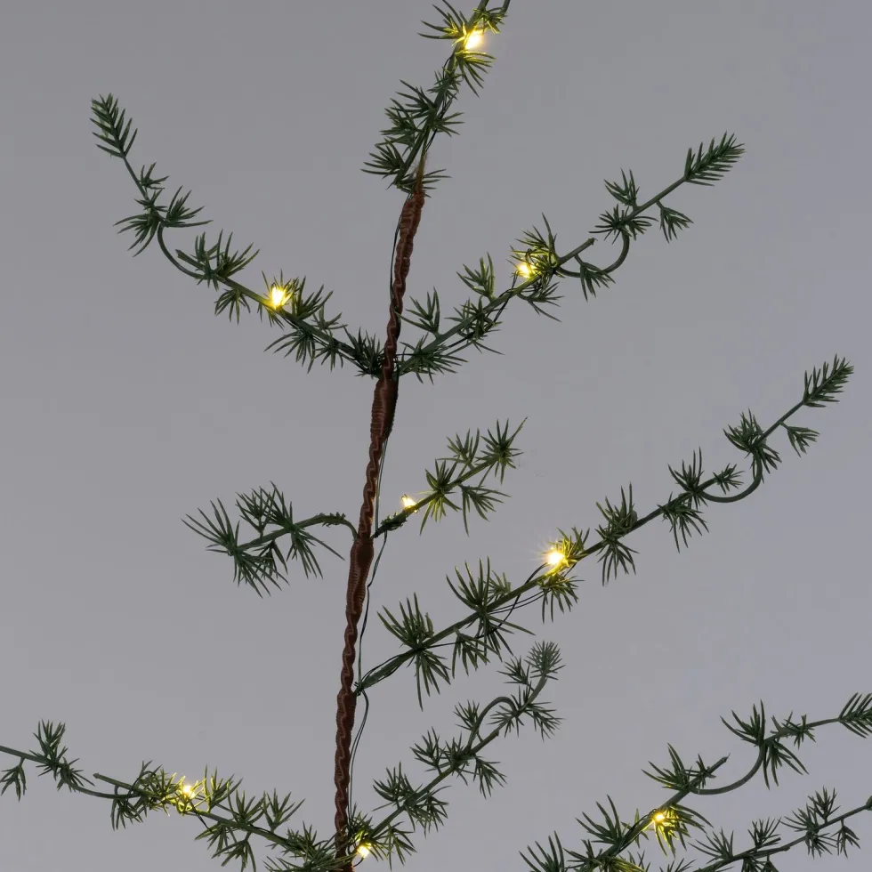 Intratuin kersttak groen met 30 lampjes warm wit 120 cm