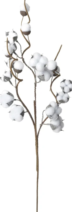 Intratuin kersttak katoenbol wit 80 cm