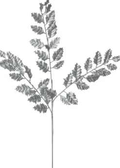 Intratuin kersttak Leona blad zilver 84 cm