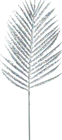 Intratuin kersttak Leona blad zilver 76 cm