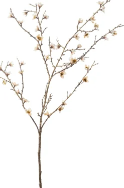 Intratuin kersttak met bloemen crème 98 cm