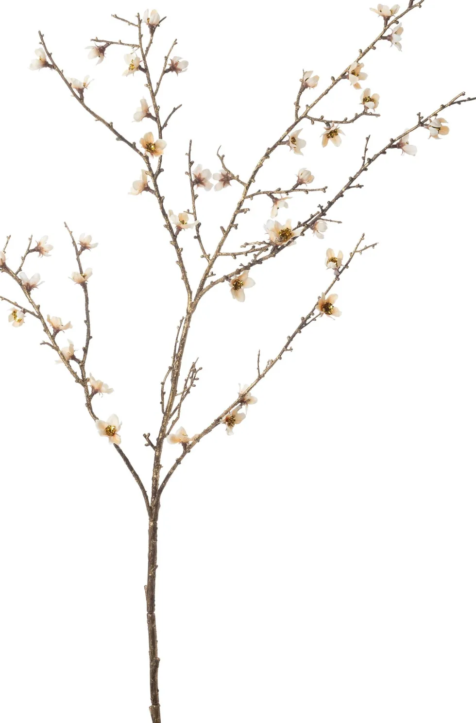 Intratuin kersttak met bloemen crème 98 cm
