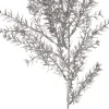 Intratuin kersttak met glitter bladeren zilver 50 cm