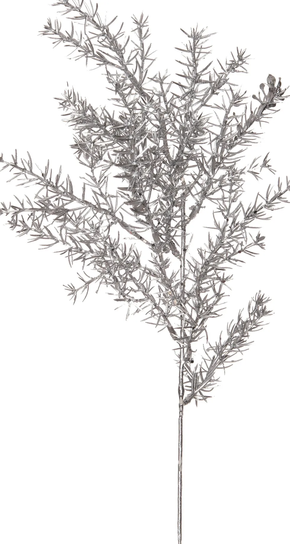 Intratuin kersttak met glitter bladeren zilver 50 cm