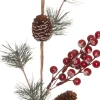 Intratuin kersttak met rode besjes besneeuwd 65 cm