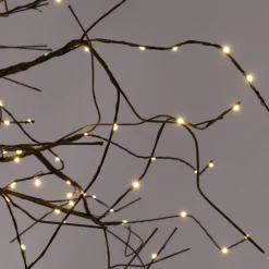 Intratuin kersttak met verlichting bruin 150 x 140 x 50 cm