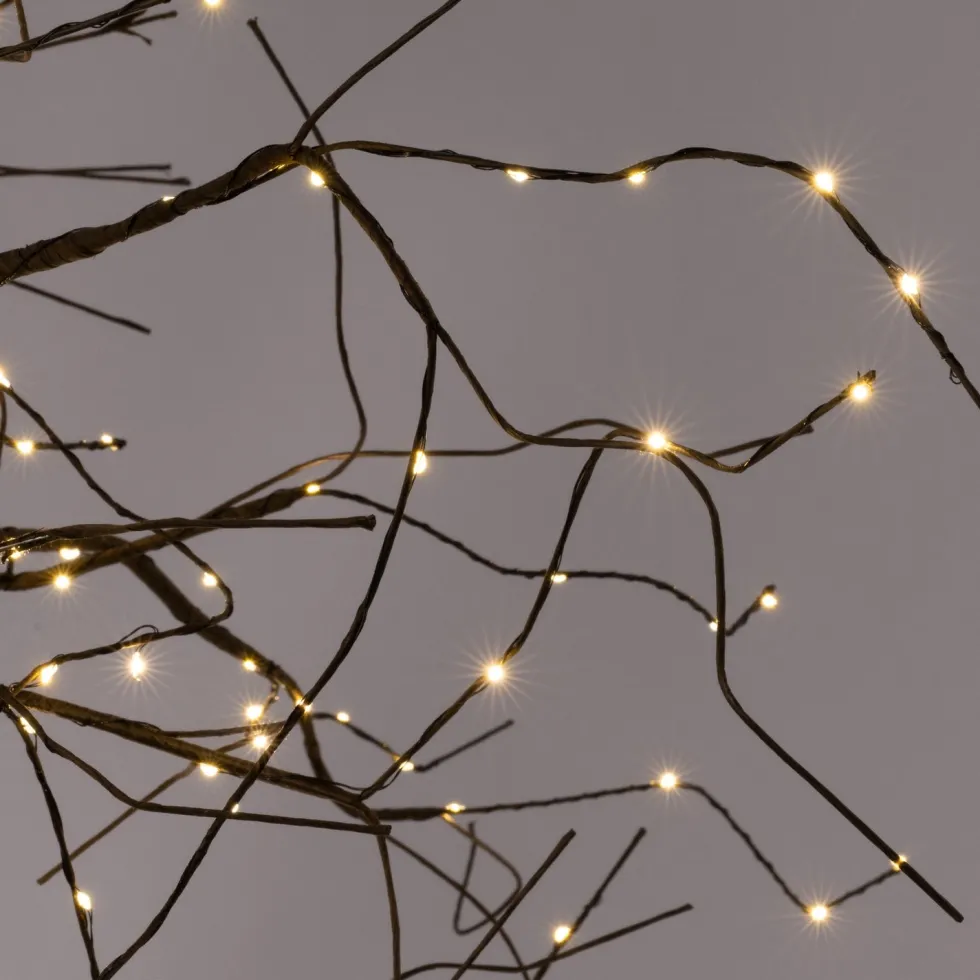 Intratuin kersttak met verlichting bruin 150 x 140 x 50 cm