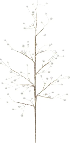 Intratuin kersttak Pearl parels crème 80 cm