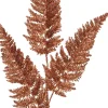 Intratuin kersttak varenblad met glitter oranje 63 cm