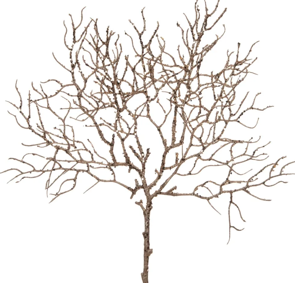 Intratuin kersttak wintertak met glitter goud 43 cm