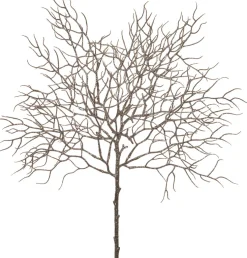 Intratuin kersttak wintertak met glitter zilver 58 cm