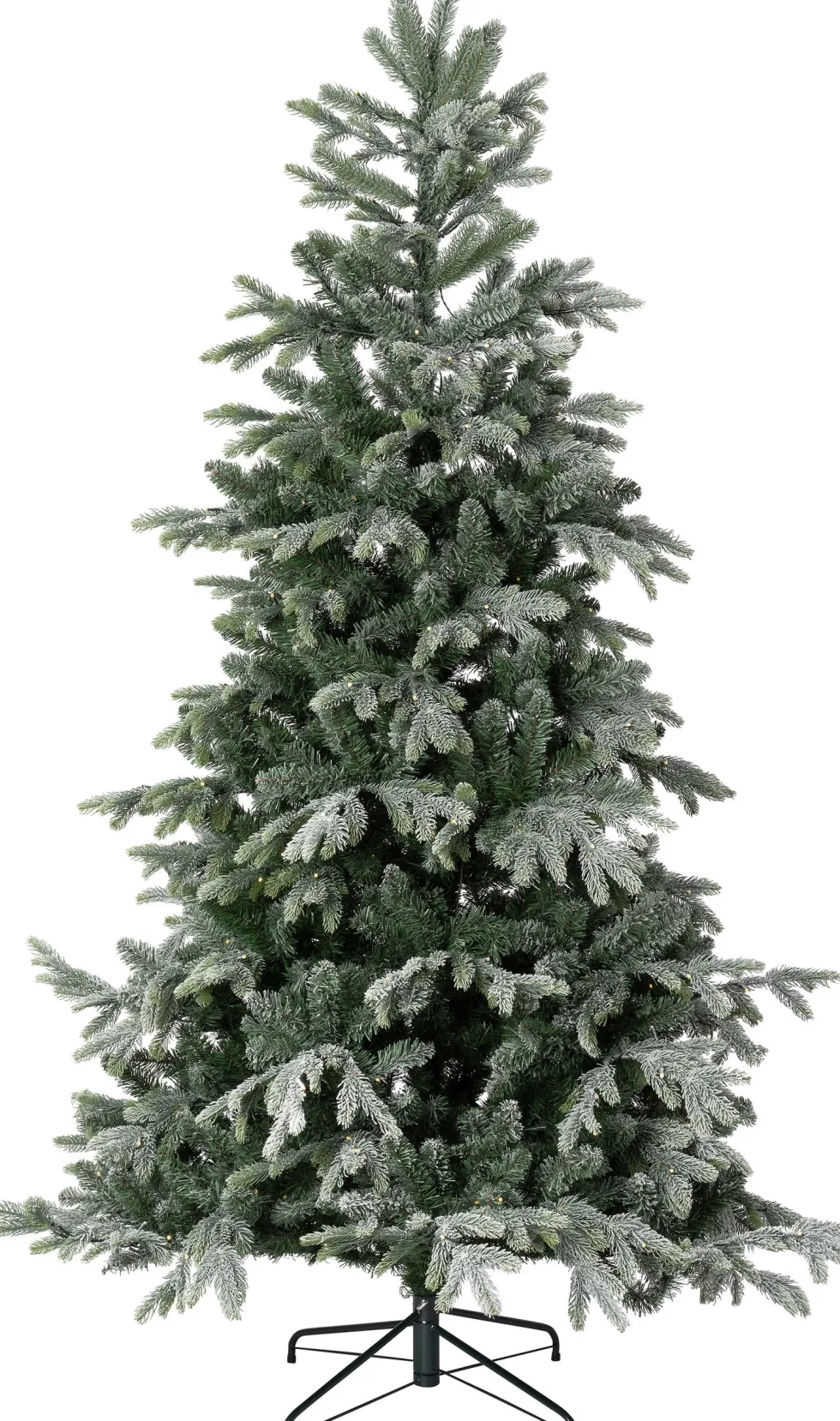 Intratuin kunstkerstboom Axel besneeuwd met 310 lampjes warm wit D 144 H 210 cm