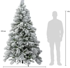 Intratuin kunstkerstboom Denver besneeuwd D 137 H 210 cm