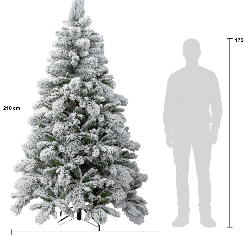 Intratuin kunstkerstboom Denver besneeuwd D 137 H 210 cm