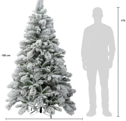 Intratuin kunstkerstboom Denver besneeuwd D 122 H 180 cm