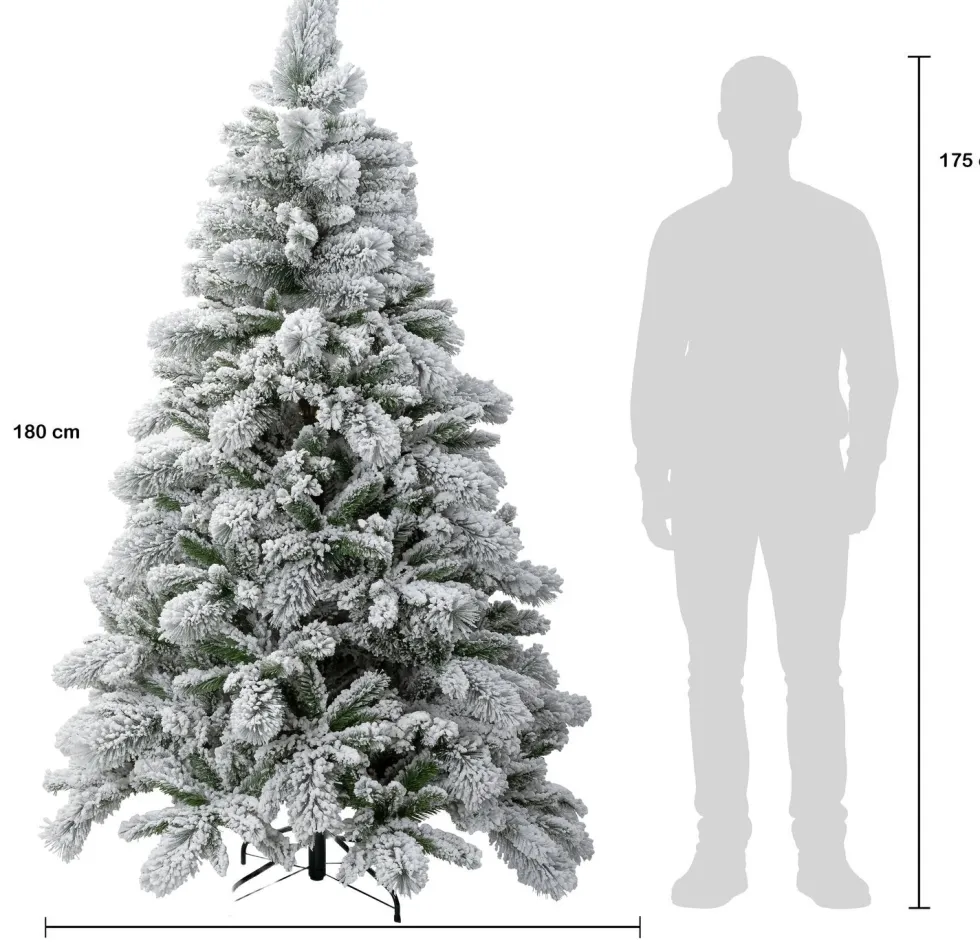 Intratuin kunstkerstboom Denver besneeuwd D 122 H 180 cm
