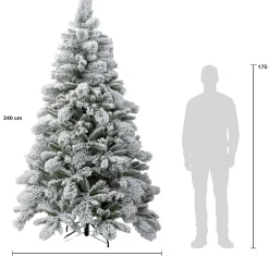 Intratuin kunstkerstboom Denver besneeuwd D 152 H 240 cm
