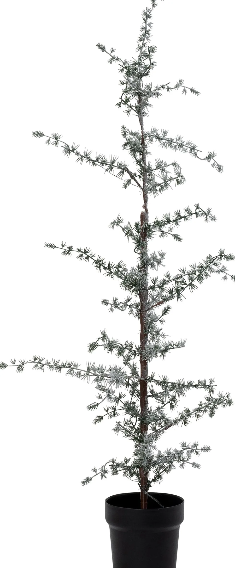 Intratuin kunstkerstboom Flock besneeuwd met 40 lampjes warm wit D 48 H 120 cm