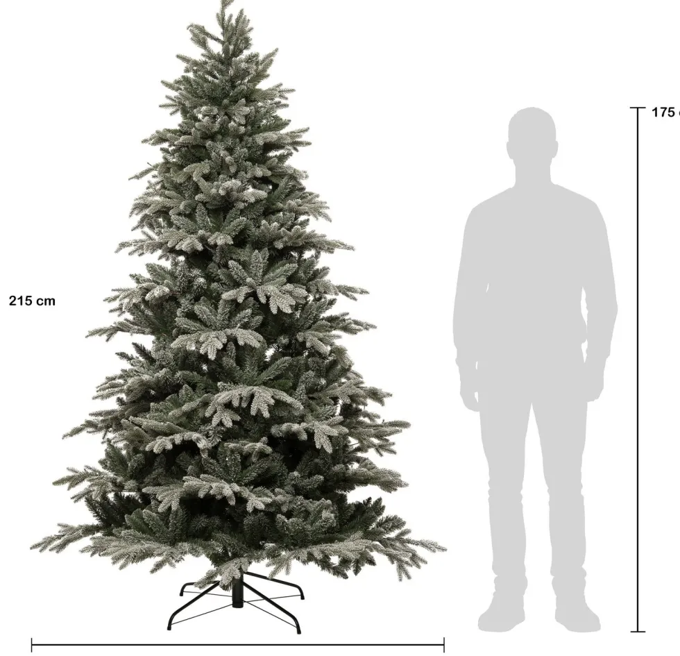 Intratuin kunstkerstboom Glis besneeuwd D 140 H 215 cm