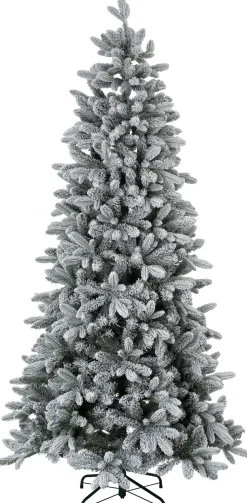 Intratuin kunstkerstboom Helle besneeuwd met 320 lampjes warm wit D 104 H 210 cm