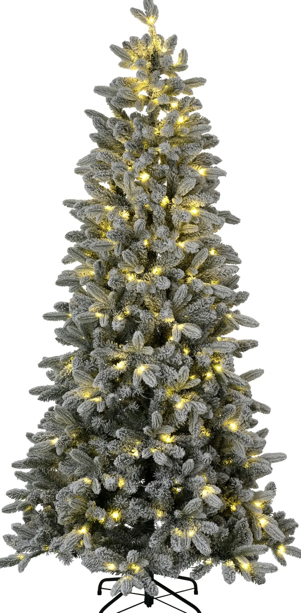 Intratuin kunstkerstboom Helle besneeuwd met 260 lampjes warm wit D 88 H 180 cm