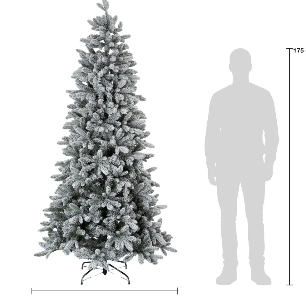 Intratuin kunstkerstboom Helle besneeuwd D 104 H 210 cm