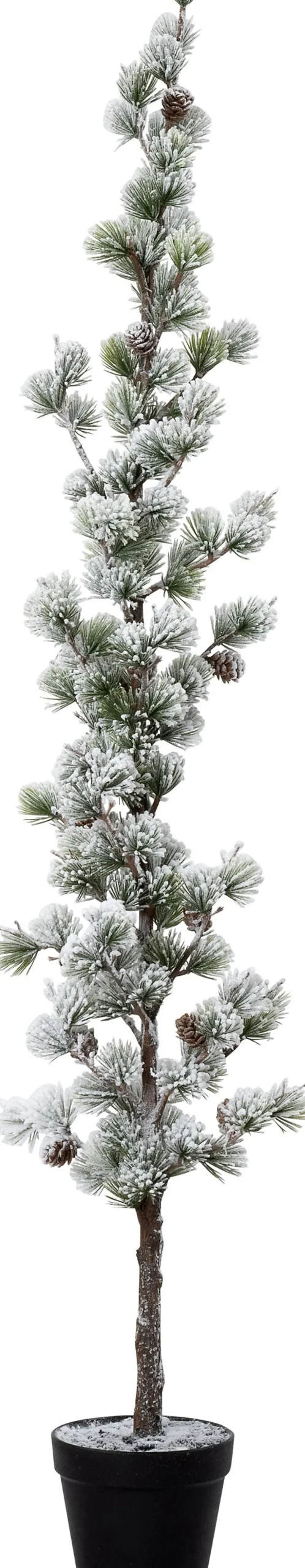 Intratuin kunstkerstboom in pot besneeuwd D 18 H 112 cm