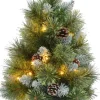 Intratuin kunstkerstboom met 25 lampjes warm wit D 34 H 60 cm