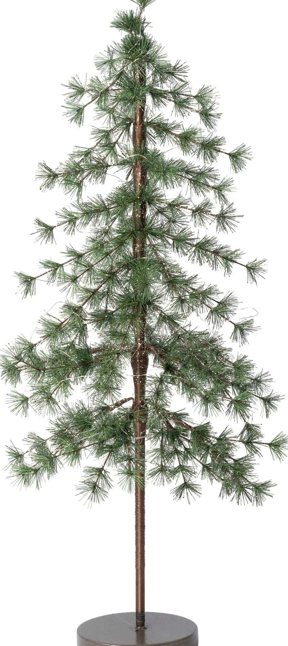 Intratuin kunstkerstboom Mini met 80 lampjes warm wit D 35 H 95 cm