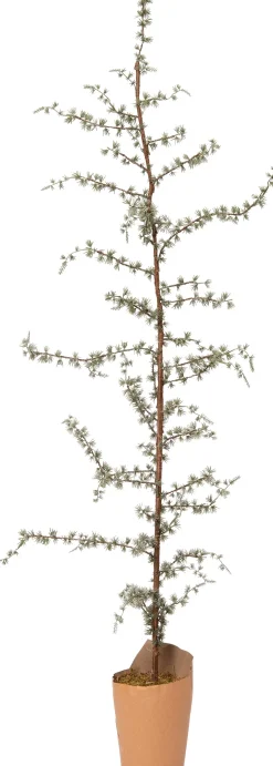 Intratuin kunstkerstboom op papieren voet besneeuwd D 20 H 170 cm