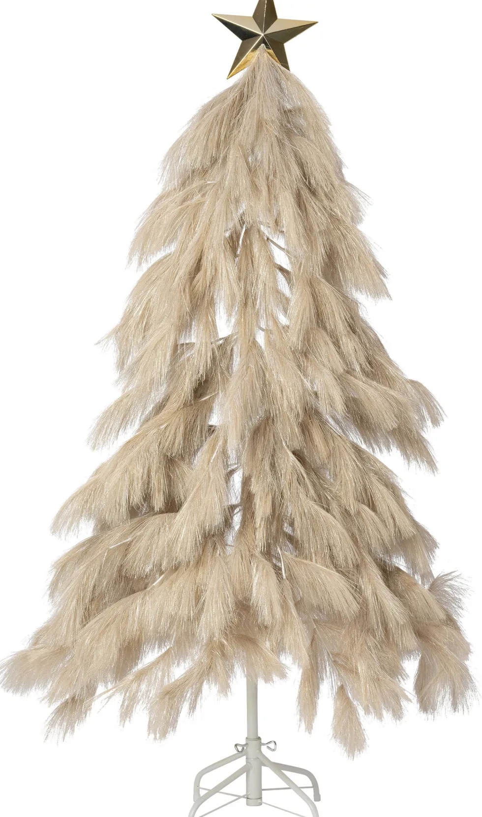 Intratuin kunstkerstboom Pampas Spruce beige D 90 H 150 cm