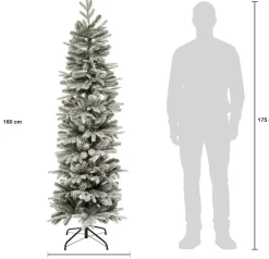 Intratuin kunstkerstboom Pencil besneeuwd D 61 H 180 cm