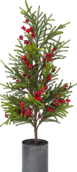 Intratuin kunstkerstboom Redberry met bessen in pot D 28 H 62 cm