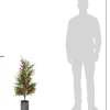 Intratuin kunstkerstboom Redberry met bessen in pot D 32 H 86 cm