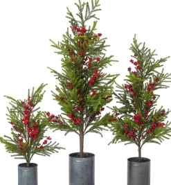 Intratuin kunstkerstboom Redberry met bessen in pot D 32 H 86 cm