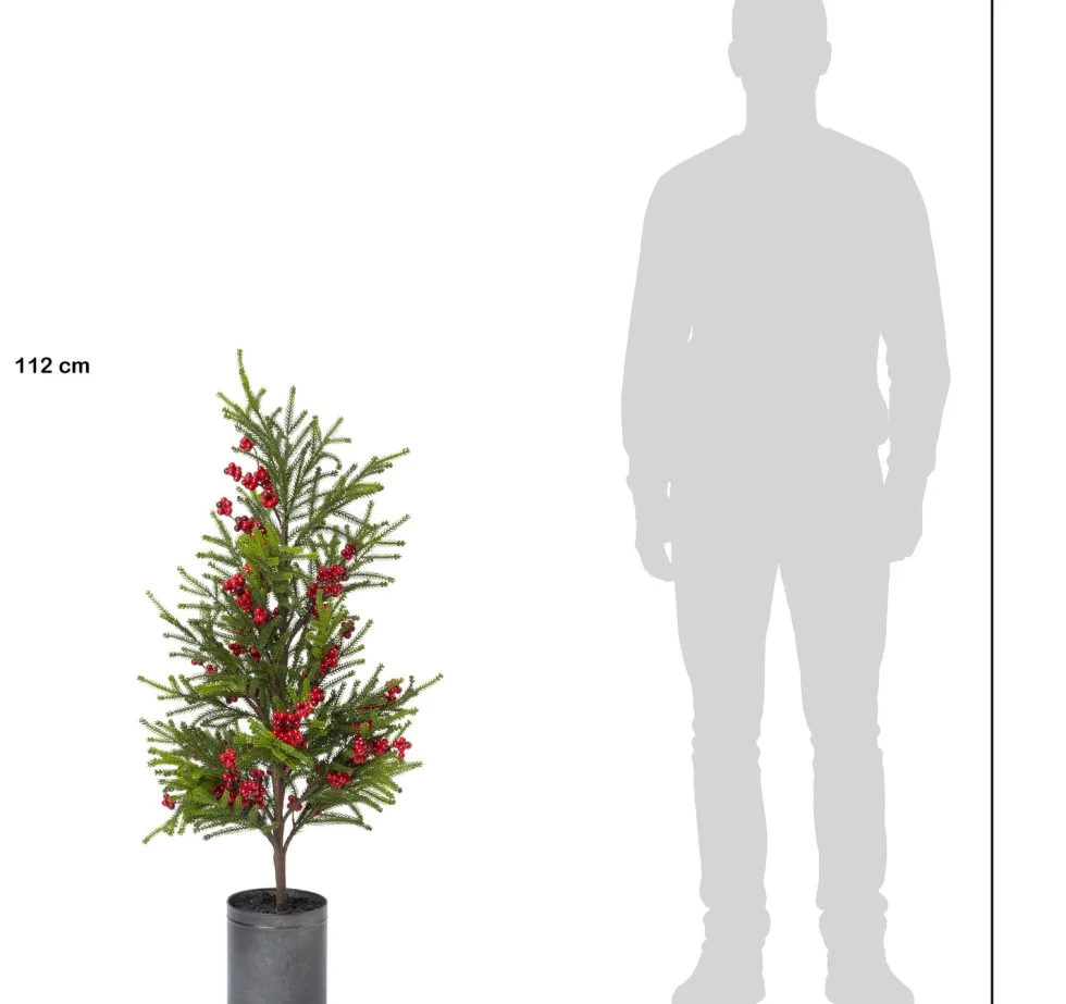 Intratuin kunstkerstboom Redberry met bessen in pot D 38 H 112 cm