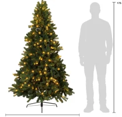 Intratuin kunstkerstboom Sven met 250 LED lampjes warm wit D 118 H 180 cm