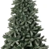 Intratuin kunstkerstboom Sven besneeuwd met 360 lampjes warm wit D 136 H 210 cm