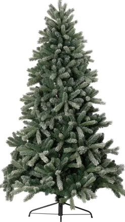 Intratuin kunstkerstboom Sven besneeuwd met 360 lampjes warm wit D 136 H 210 cm